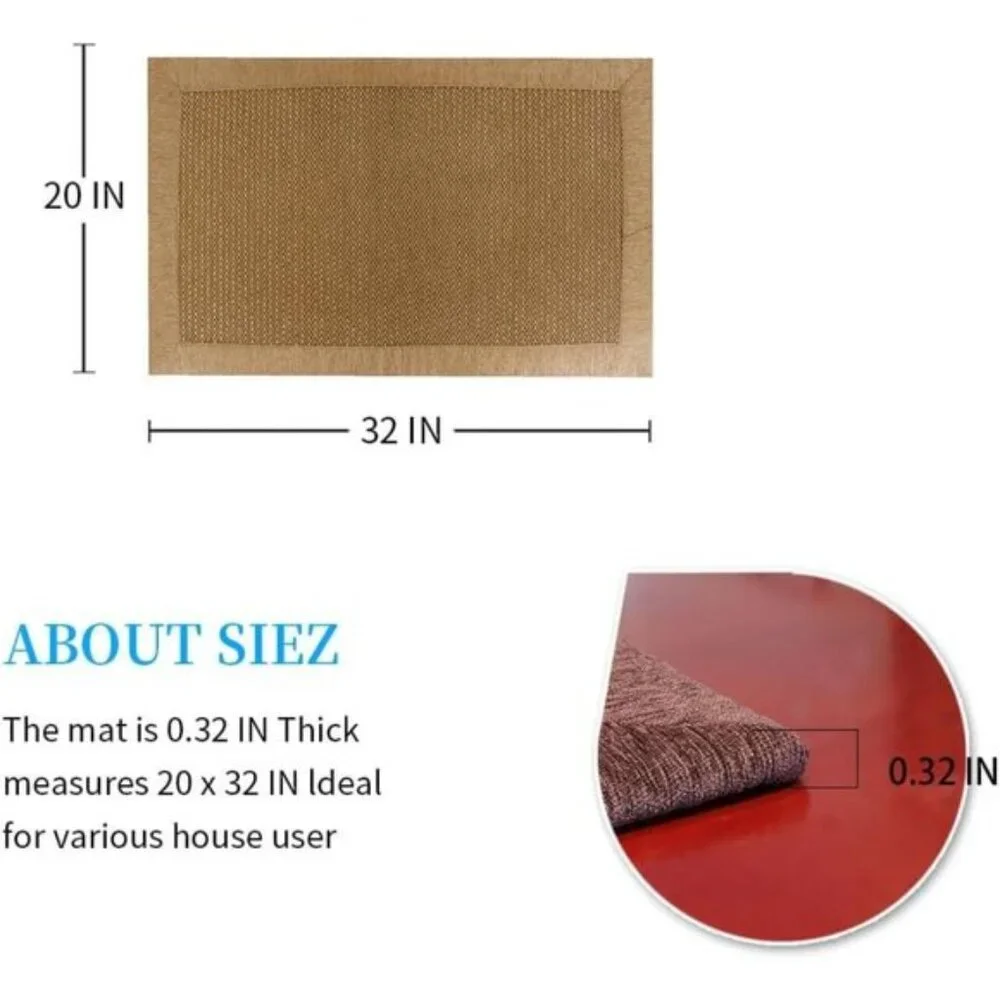 New Small Kitchen Rugs, Non-Skid, Washable, Farmhouse Style Sink Floor Mats